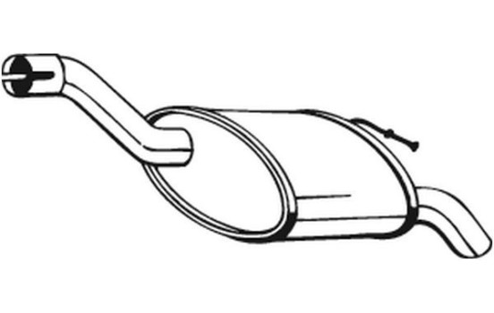 Exhaust backbox / end silencer 154-293 Bosal, Image 2