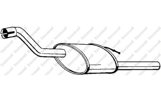 Exhaust backbox / end silencer 154-313 Bosal