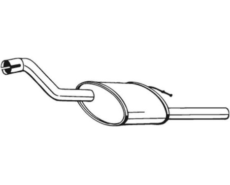 Exhaust backbox / end silencer 154-313 Bosal, Image 2