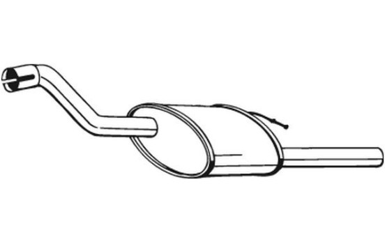 Exhaust backbox / end silencer 154-313 Bosal, Image 2
