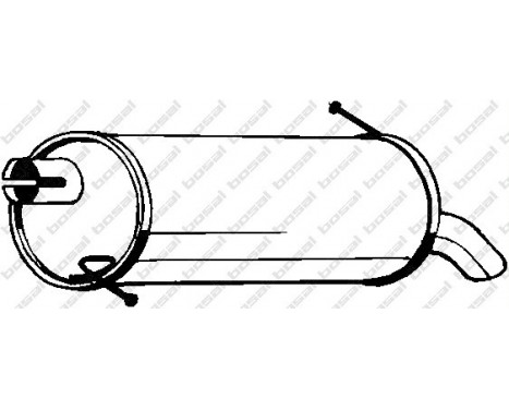 Exhaust backbox / end silencer 154-323 Bosal