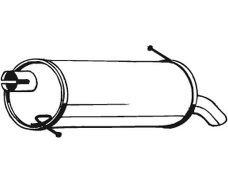 Exhaust backbox / end silencer 154-323 Bosal, Image 2