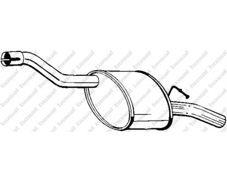 Exhaust backbox / end silencer 154-325 Bosal