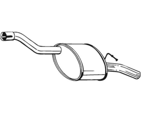 Exhaust backbox / end silencer 154-325 Bosal, Image 2