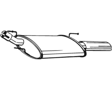 Exhaust backbox / end silencer 154-327 Bosal, Image 2