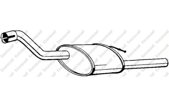 Exhaust backbox / end silencer 154-331 Bosal