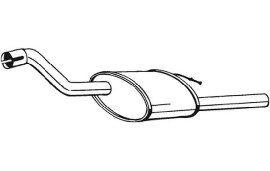 Exhaust backbox / end silencer 154-331 Bosal, Image 2