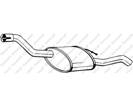 Exhaust backbox / end silencer 154-333 Bosal