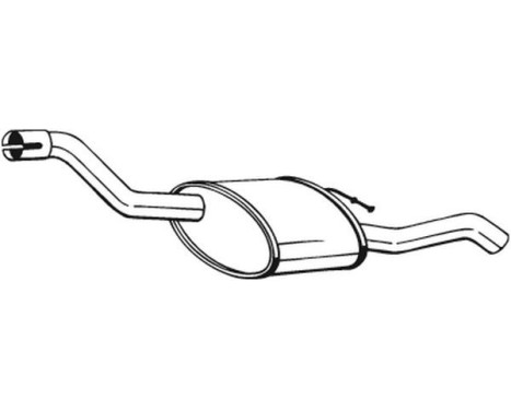 Exhaust backbox / end silencer 154-333 Bosal, Image 2