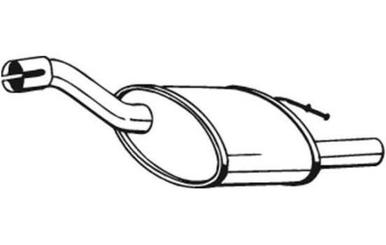 Exhaust backbox / end silencer 154-357 Bosal, Image 2