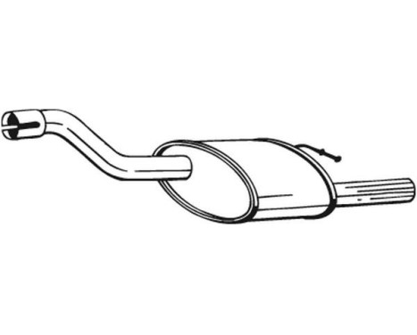 Exhaust backbox / end silencer 154-373 Bosal, Image 2