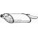 Exhaust backbox / end silencer 154-377 Bosal