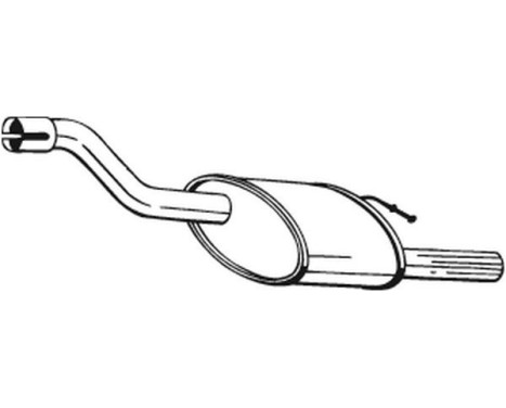 Exhaust backbox / end silencer 154-379 Bosal, Image 2