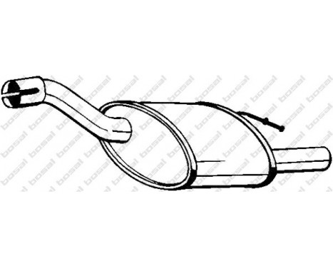Exhaust backbox / end silencer 154-383 Bosal