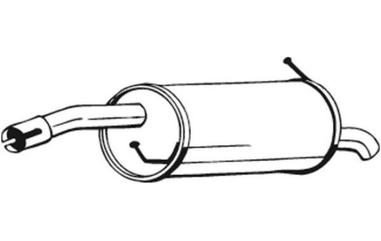 Exhaust backbox / end silencer 154-409 Bosal, Image 2