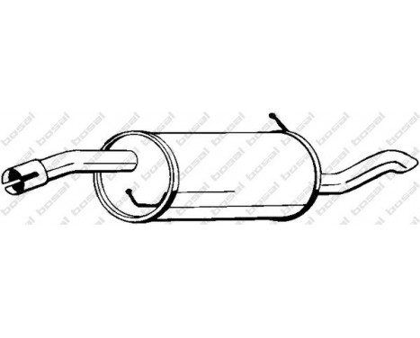 Exhaust backbox / end silencer 154-433 Bosal
