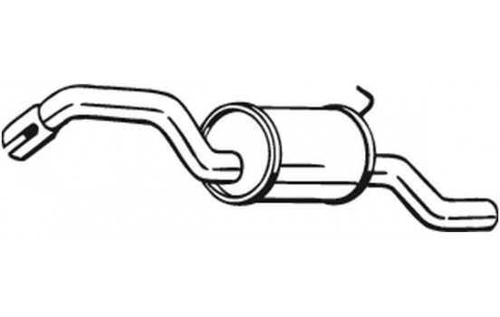 Exhaust backbox / end silencer 154-469 Bosal