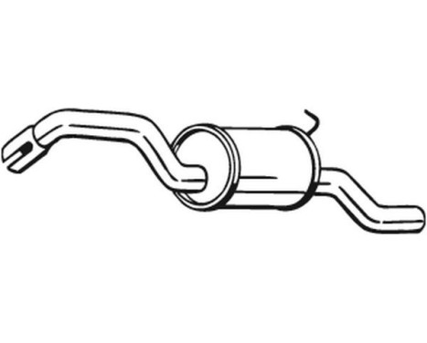 Exhaust backbox / end silencer 154-471 Bosal