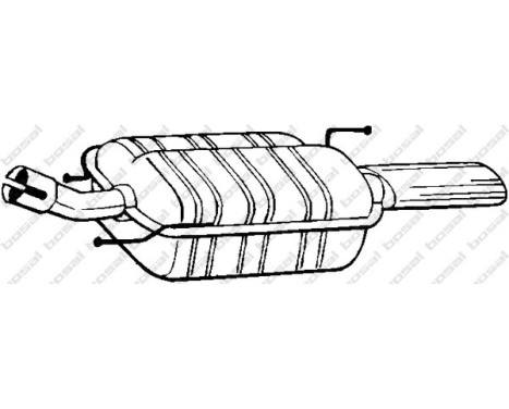 Exhaust backbox / end silencer 154-525 Bosal