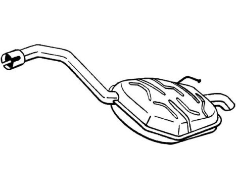 Exhaust backbox / end silencer 154-635 Bosal