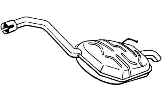 Exhaust backbox / end silencer 154-635 Bosal