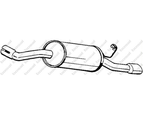 Exhaust backbox / end silencer 154-707 Bosal