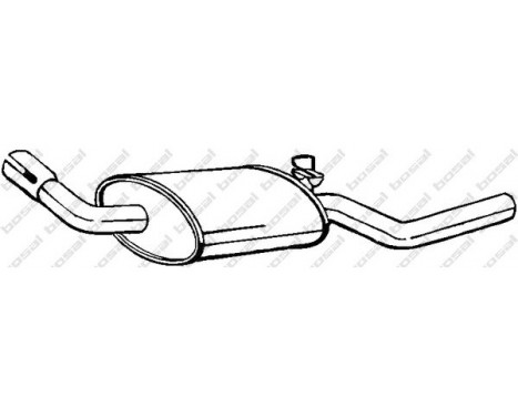 Exhaust backbox / end silencer 154-773 Bosal