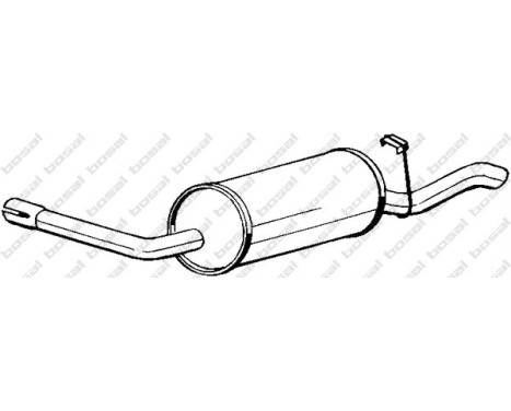 Exhaust backbox / end silencer 154-839 Bosal