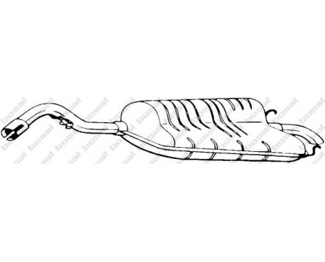 Exhaust backbox / end silencer 154-849 Bosal