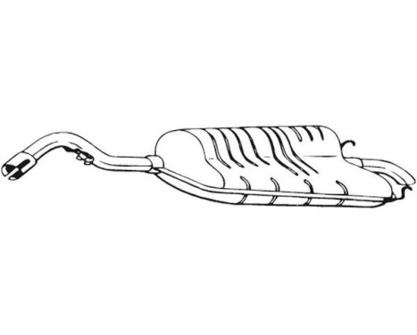 Exhaust backbox / end silencer 154-907 Bosal, Image 2