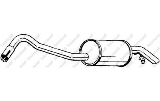 Exhaust backbox / end silencer 154-919 Bosal