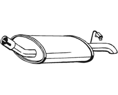 Exhaust backbox / end silencer 154-929 Bosal, Image 2