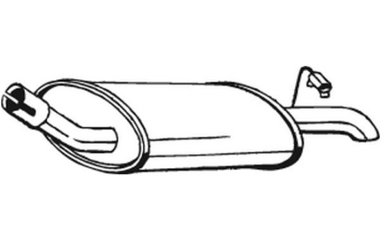 Exhaust backbox / end silencer 154-929 Bosal, Image 2