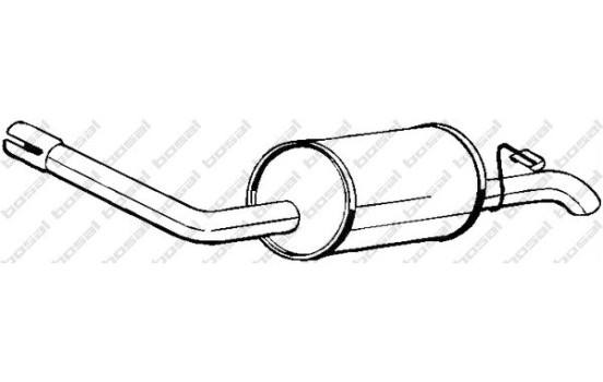 Exhaust backbox / end silencer 154-933 Bosal
