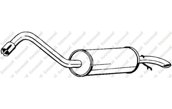 Exhaust backbox / end silencer 154-977 Bosal