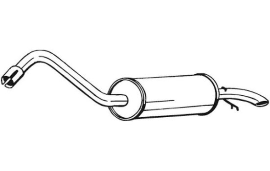 Exhaust backbox / end silencer 154-977 Bosal, Image 2