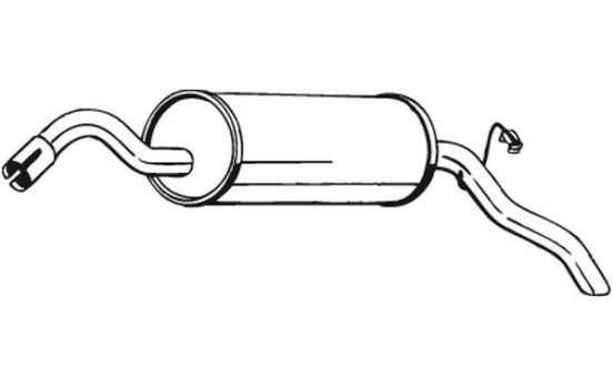 Exhaust backbox / end silencer 154-983 Bosal, Image 2