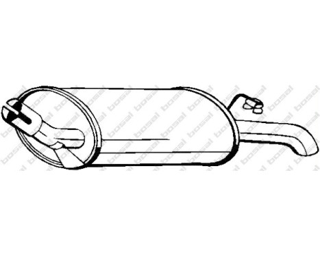 Exhaust backbox / end silencer 154-991 Bosal