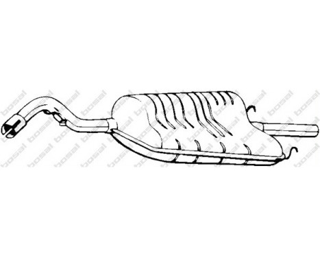 Exhaust backbox / end silencer 154-995 Bosal