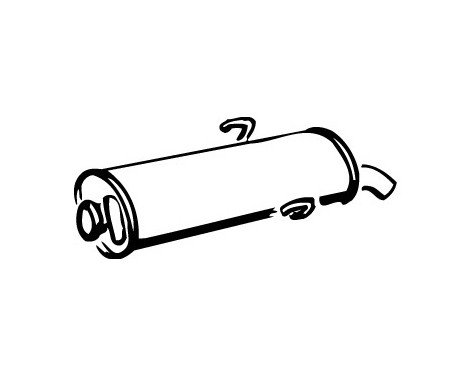 Exhaust backbox / end silencer 15499 Walker