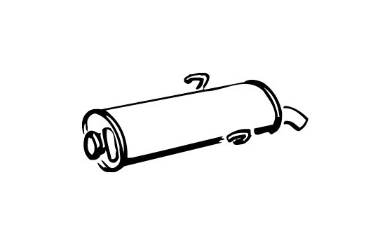 Exhaust backbox / end silencer 15499 Walker