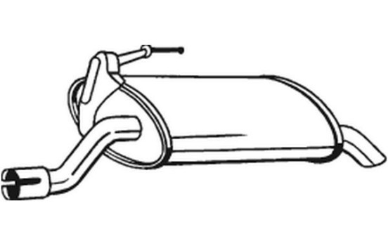 Exhaust backbox / end silencer 163-027 Bosal, Image 2