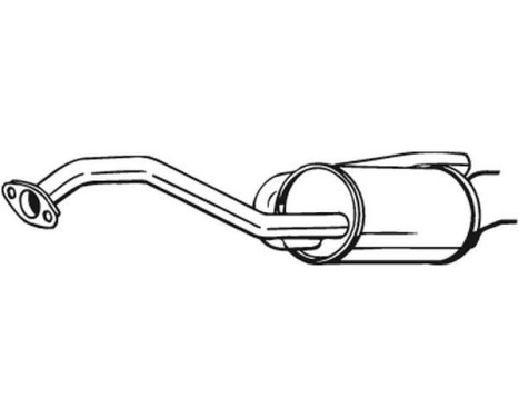 Exhaust backbox / end silencer 163-057 Bosal