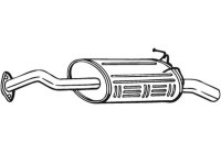 Exhaust backbox / end silencer 163-063 Bosal