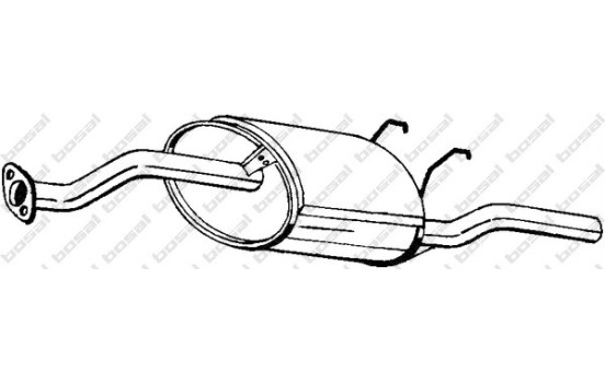Exhaust backbox / end silencer 163-121 Bosal