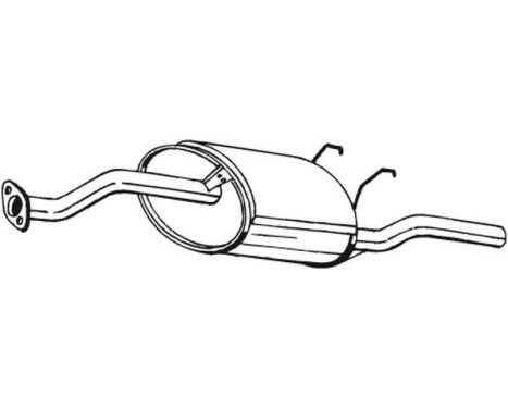 Exhaust backbox / end silencer 163-121 Bosal, Image 2