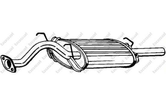 Exhaust backbox / end silencer 163-157 Bosal, Image 2