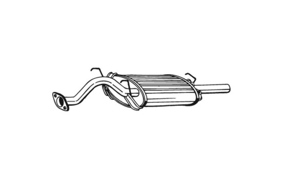 Exhaust backbox / end silencer 163-157 Bosal