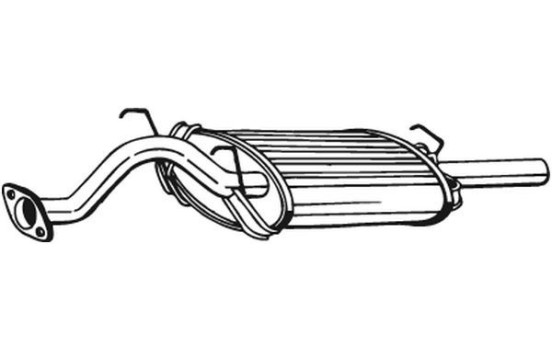 Exhaust backbox / end silencer 163-157 Bosal, Image 3