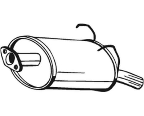 Exhaust backbox / end silencer 163-197 Bosal, Image 2